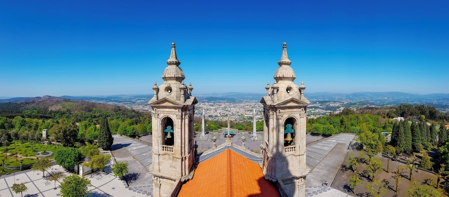 The views from the beautiful Sameiro Sanctuary in Braga #portugal
