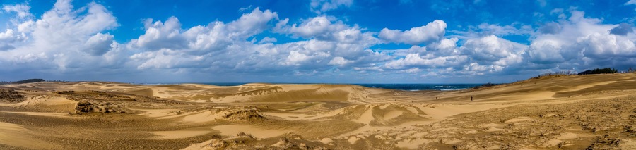 Tottori Sand Dunes (Tottori Sakyu). The largest sand dune in Japan, a part of the Sanin Kaigan National Park in Tottori Prefecture, Japan