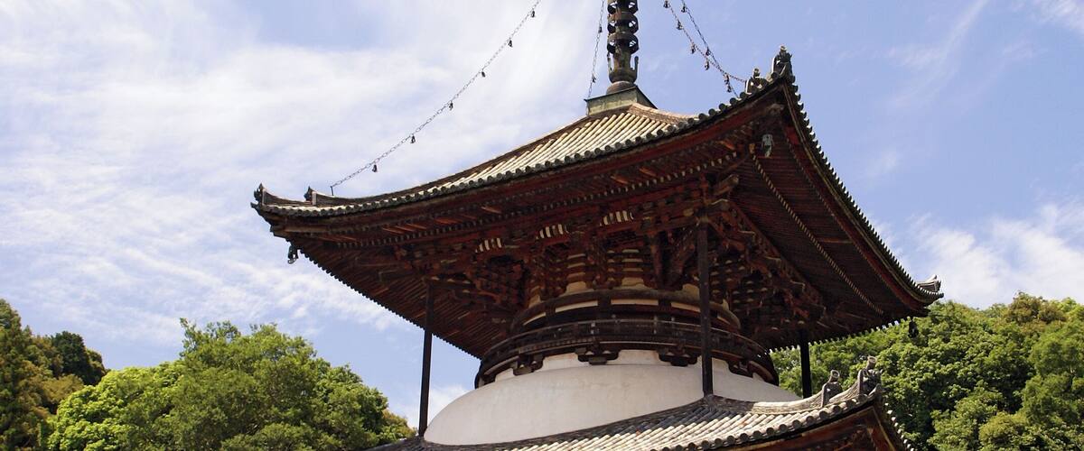 Pagoda of Negoro-ji is Japan's National Treasure, in Iwade, Wakayama prefecture, Japan