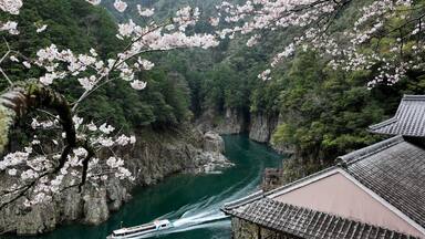 Shatorokyo Gorge in Spring, Japan,Nara Prefecture