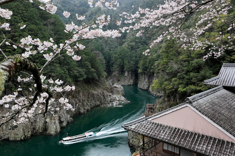 Shatorokyo Gorge in Spring, Japan,Nara Prefecture