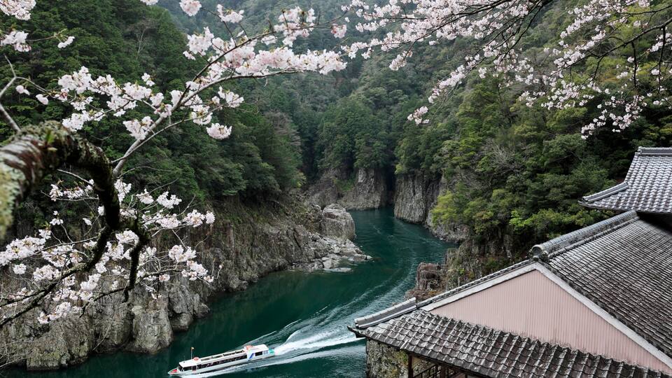 Shatorokyo Gorge in Spring, Japan,Nara Prefecture