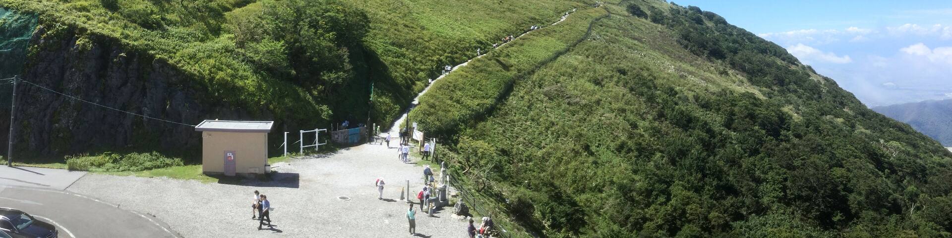 Lush landscape of Mount Ibuki