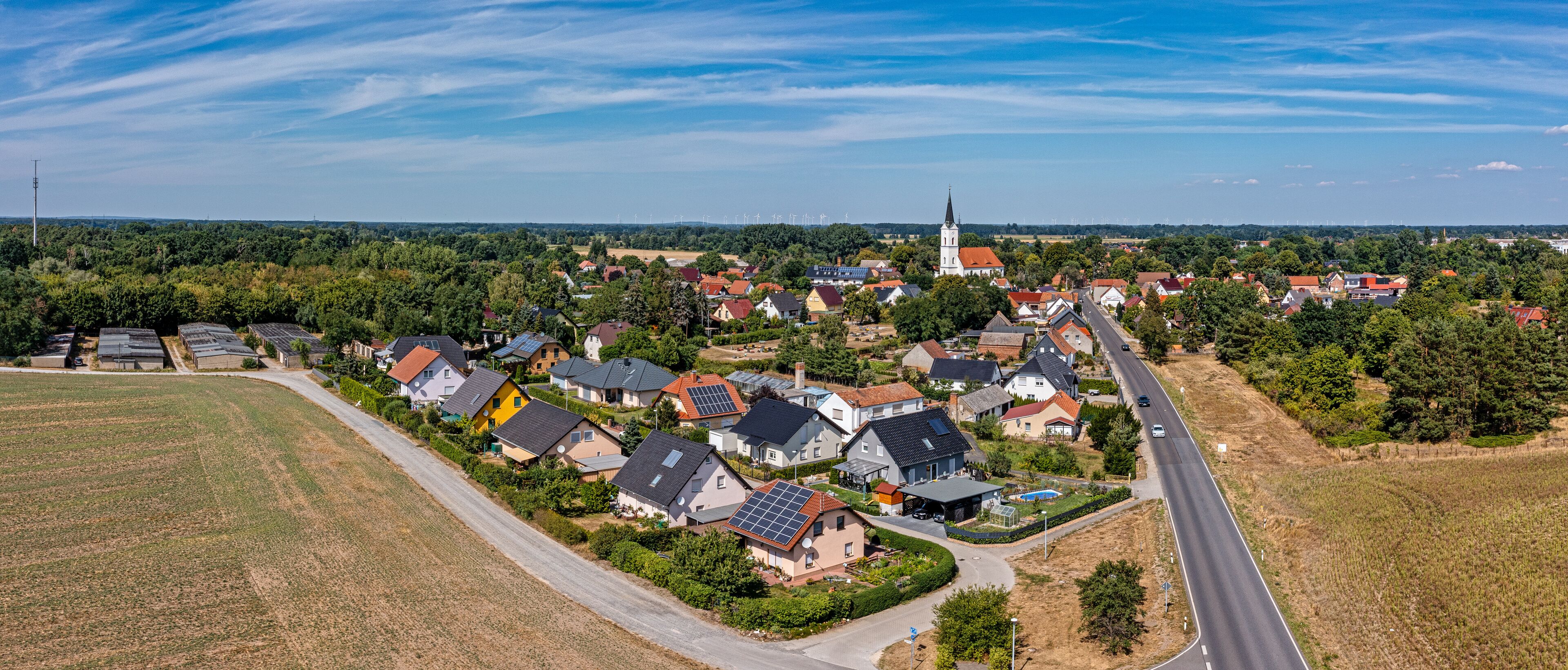 Blick auf Zerkwitz Lübbenau im Spreewald