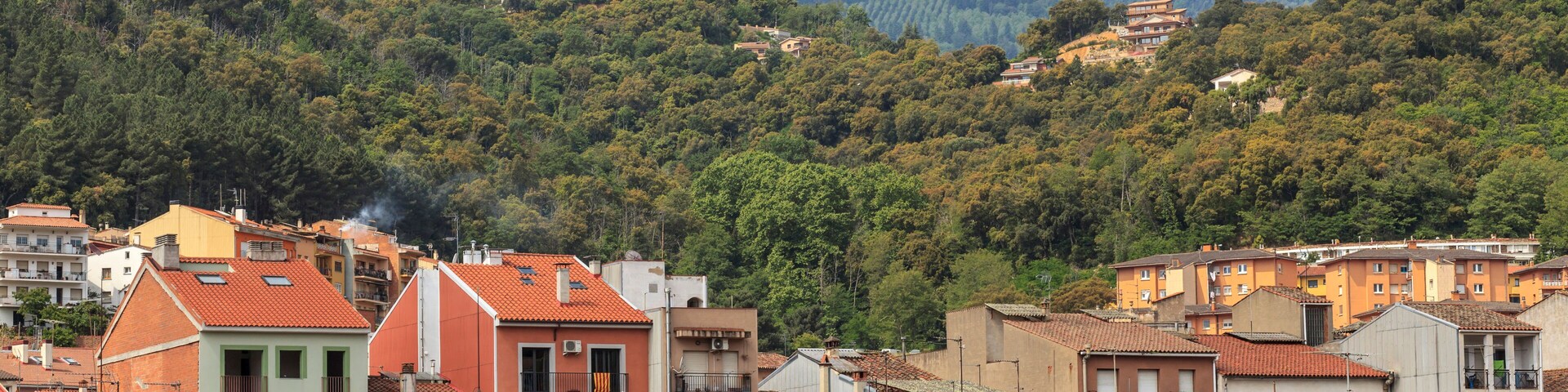 Village view, Arbucies,Catalonia.Spain.