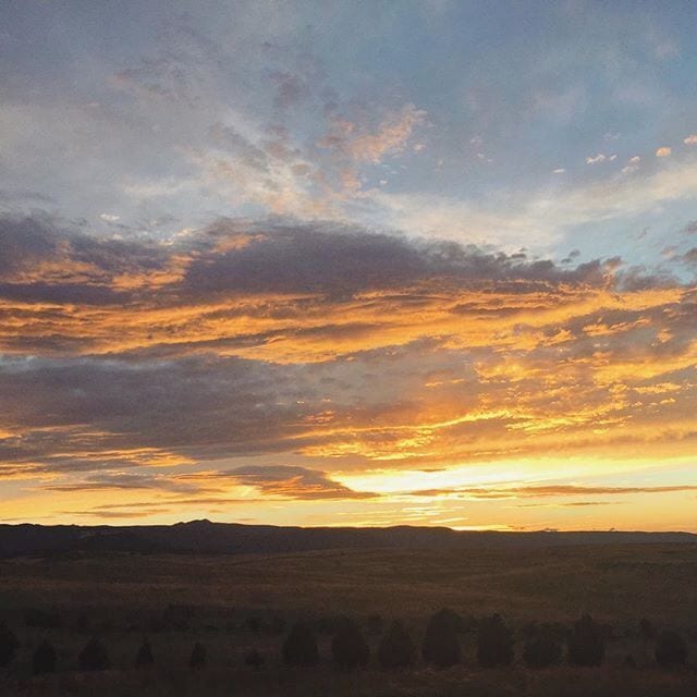 Pretty #epic #golden #colorado #sunset I caught on the way to Colorado Springs tonight