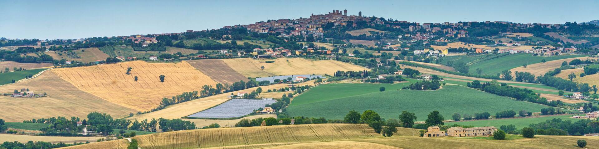 Rural landscape near Cingoli and Appignano, Marche, Italy