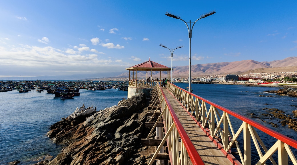 The José Galvez traffic circle, built in 1915. Port of Ilo in southern Peru.