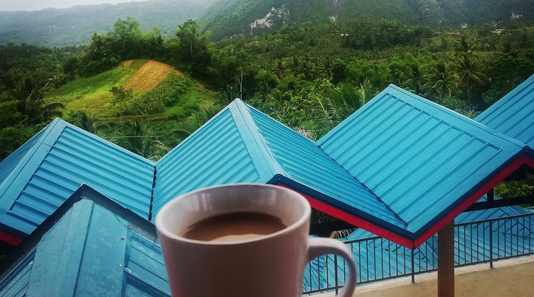 Having a cup coffee while enjoying the view in this new resort in south Cebu Philippines. A good place to unwind.