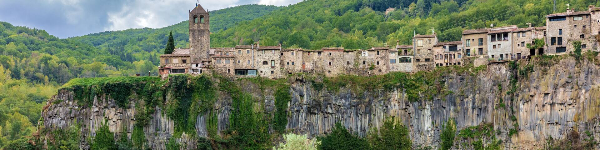 Spanish town of Castellfollit de la Roca
