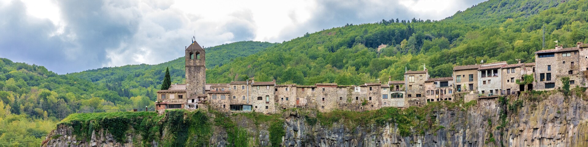 Spanish town of Castellfollit de la Roca