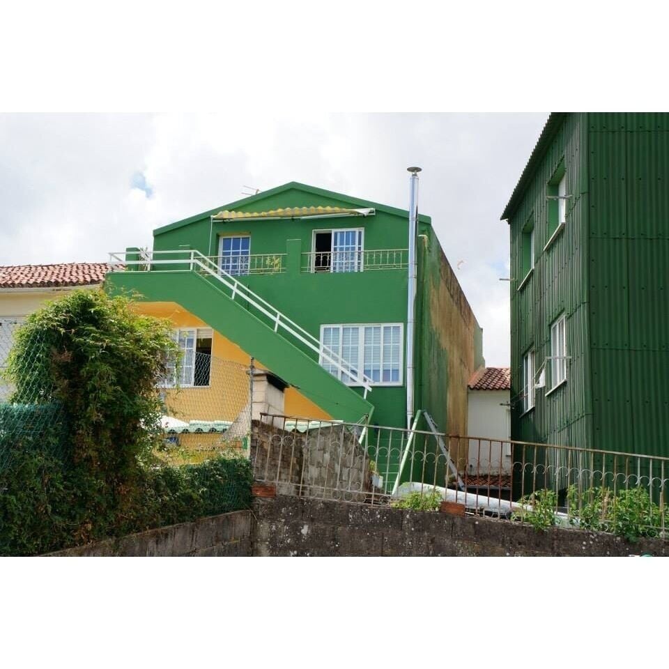 Small harbour with colourful houses and a touch of "real Galicia".
