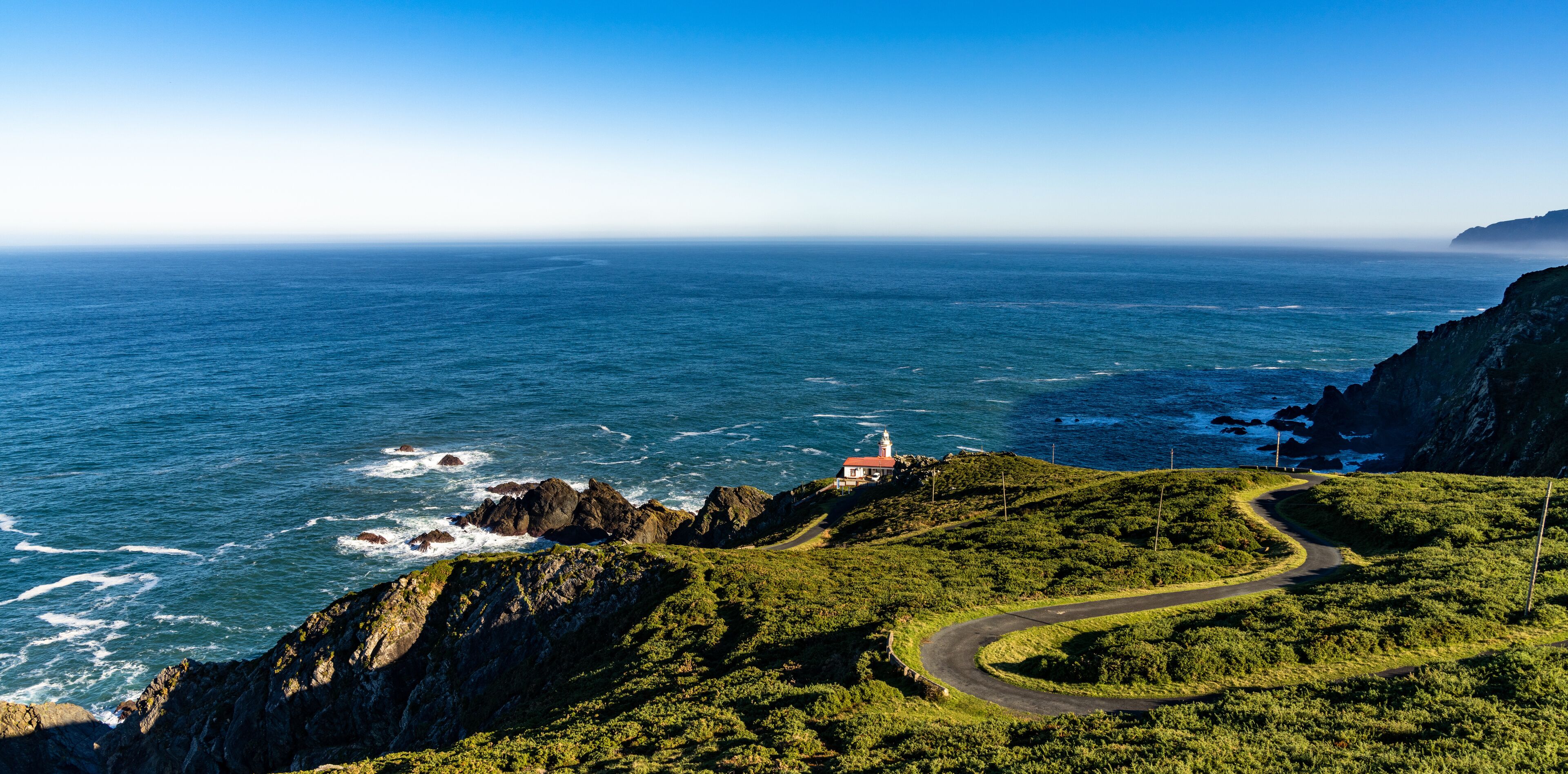 view of the Candieira Lighthouse in Galicia