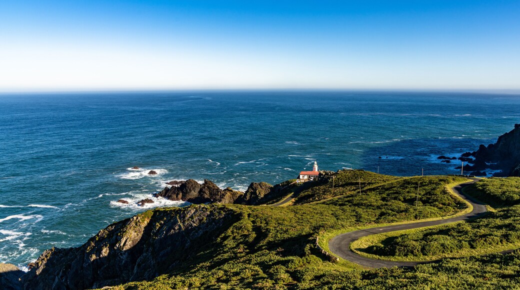 view of the Candieira Lighthouse in Galicia
