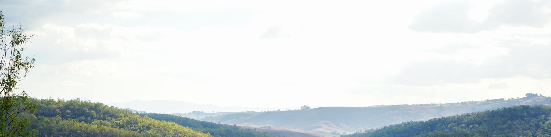 Landscape view from the top of a hill, Kooralbyn