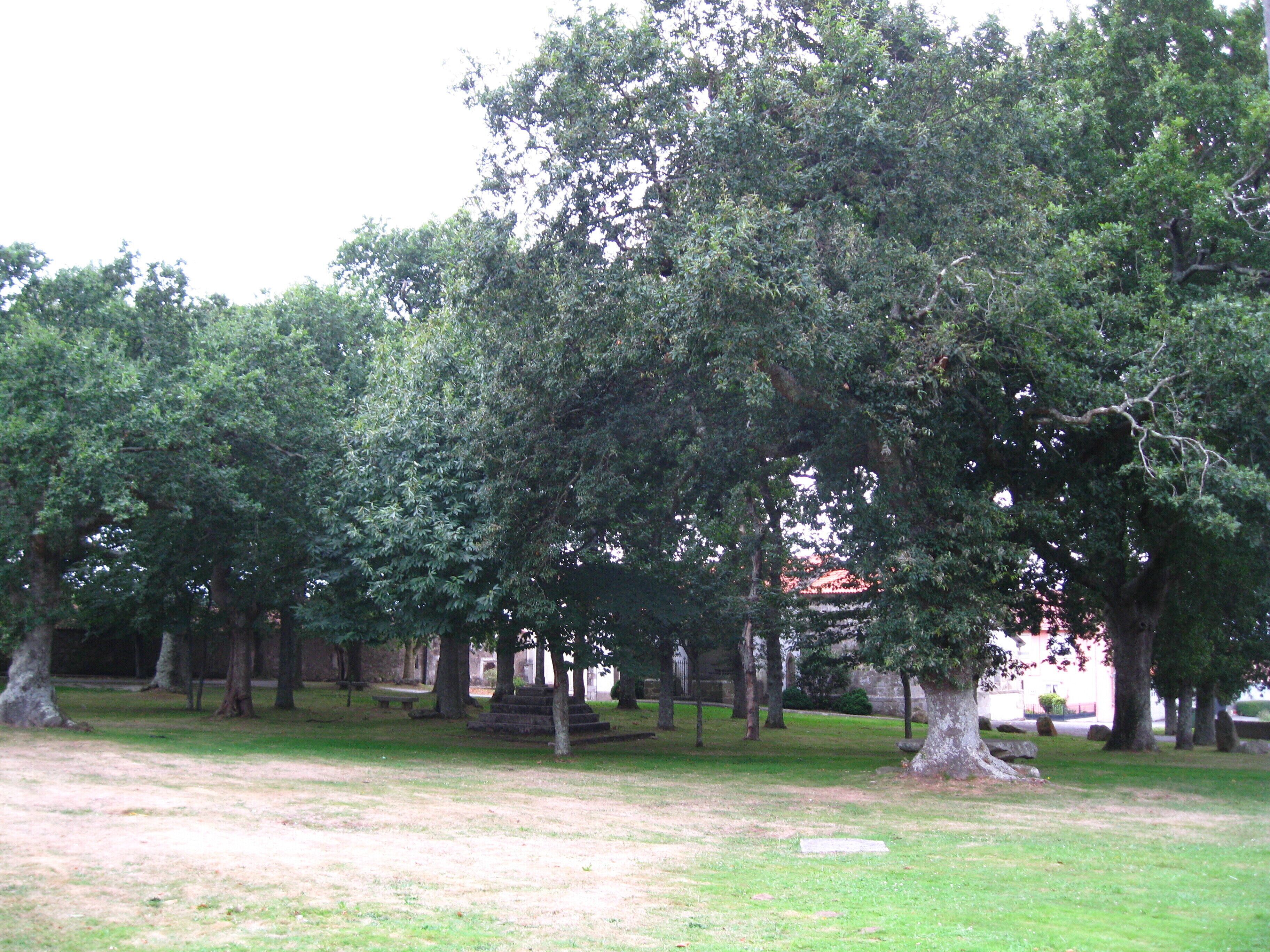 Atrium of the church of Santa Margarita de Montemaior, in Laracha, Galicia, Spain.
