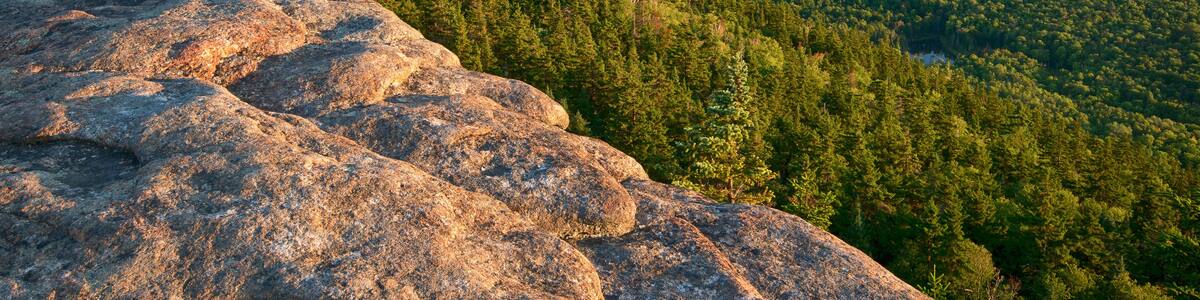 USA, New York State. View from Crane Mountain, Adirondack Mountains.