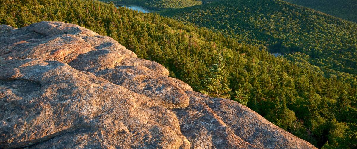 USA, New York State. View from Crane Mountain, Adirondack Mountains.