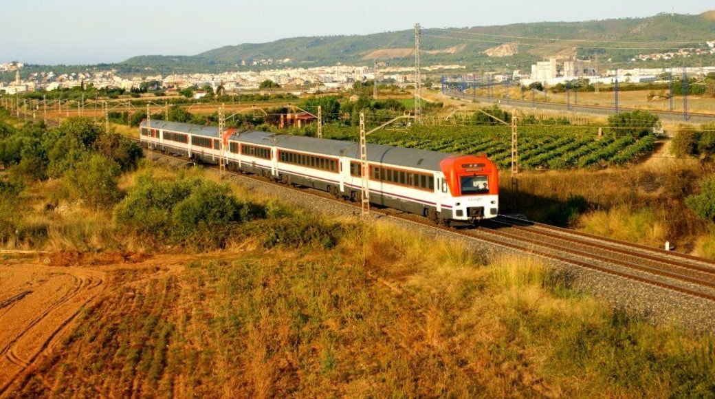 Doble de 448 al seu pas per Bellvei en direcció Barcelona. Doble de 448 a su paso por Bellvei en dirección Barcelona.