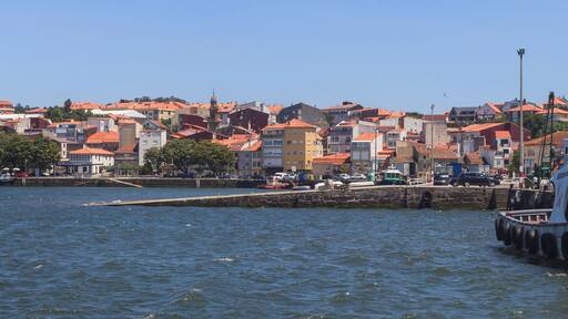 Overview of Rianxo, Galicia, Spain.