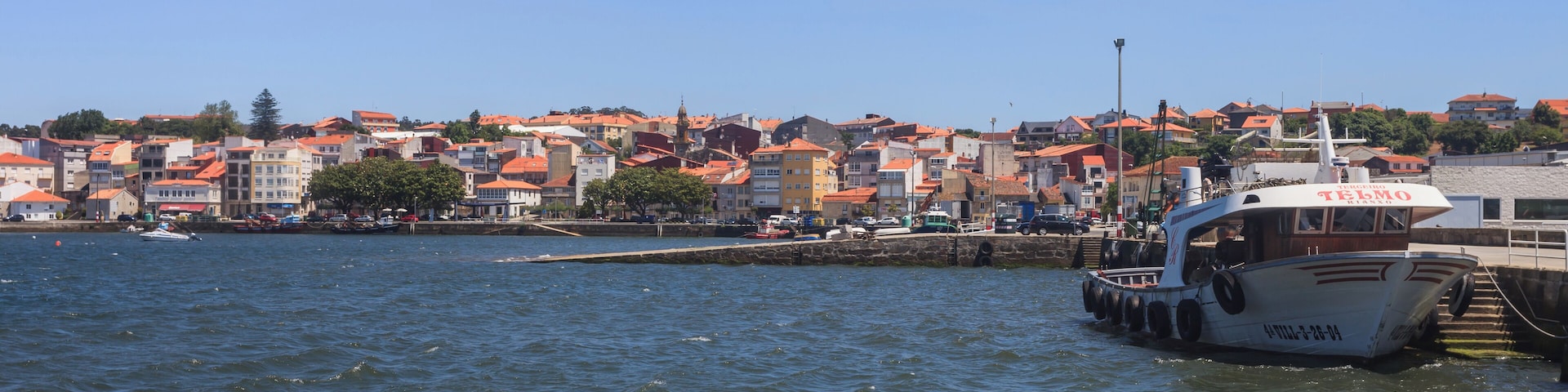 Overview of Rianxo, Galicia, Spain.