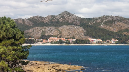 Louro and beach of Louro, Muros, Galicia (Spain).