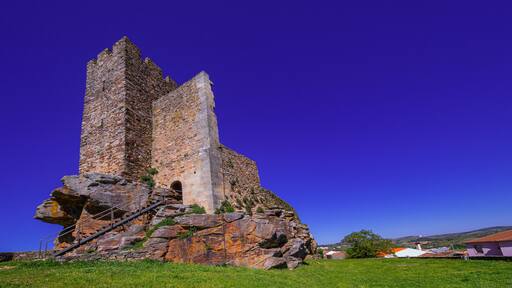 Medieval Castle of Mogadouro, 12th Century Romanesque Style, Mogadouro, Bragança, Portugal, Europe