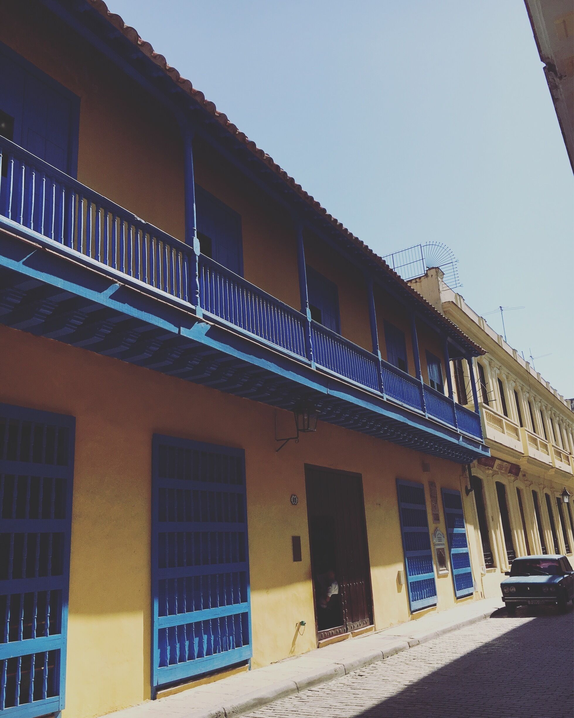 Some yellows and blues.