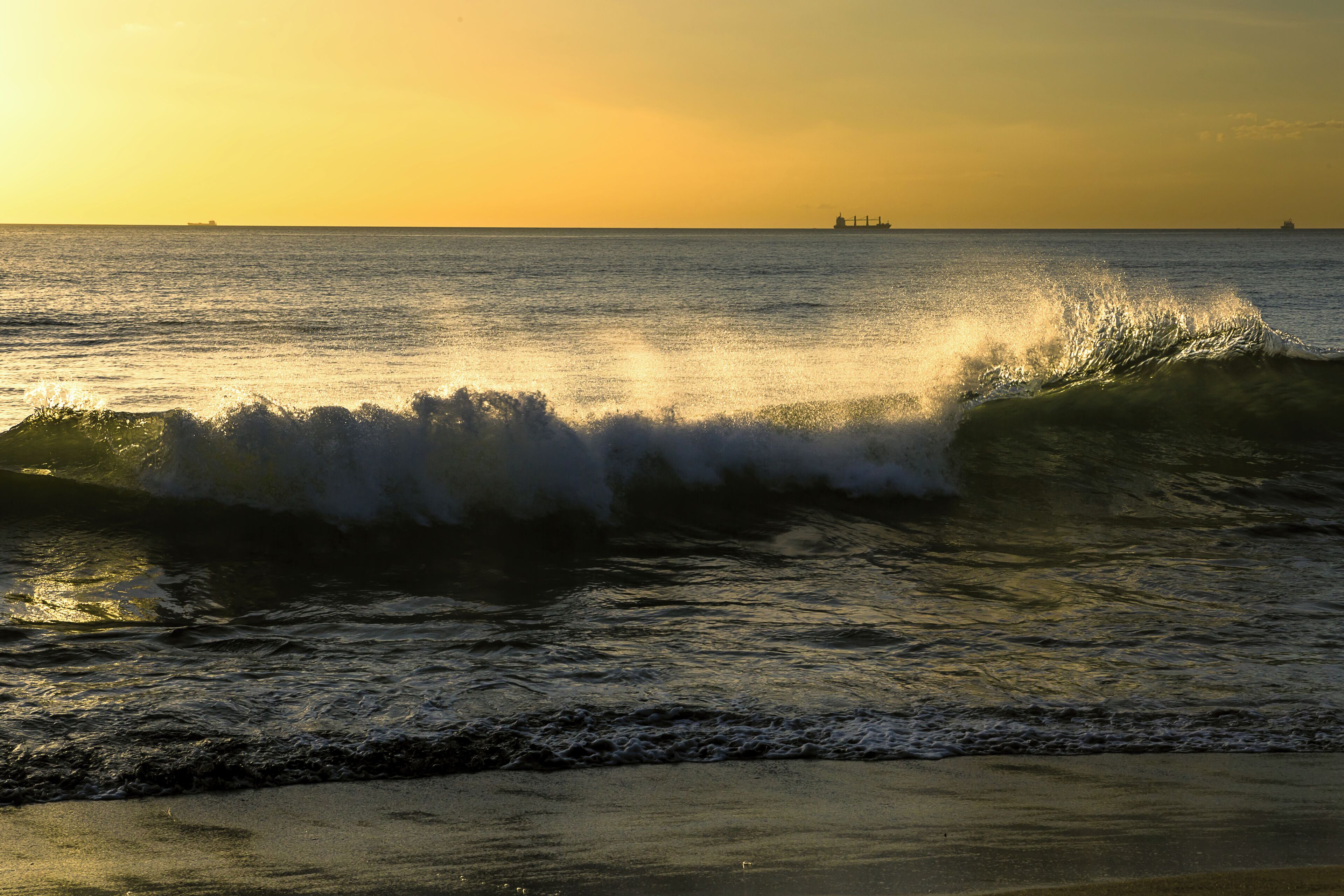 Watching and listening to the waves crash on the shores of Morong, Bataan.