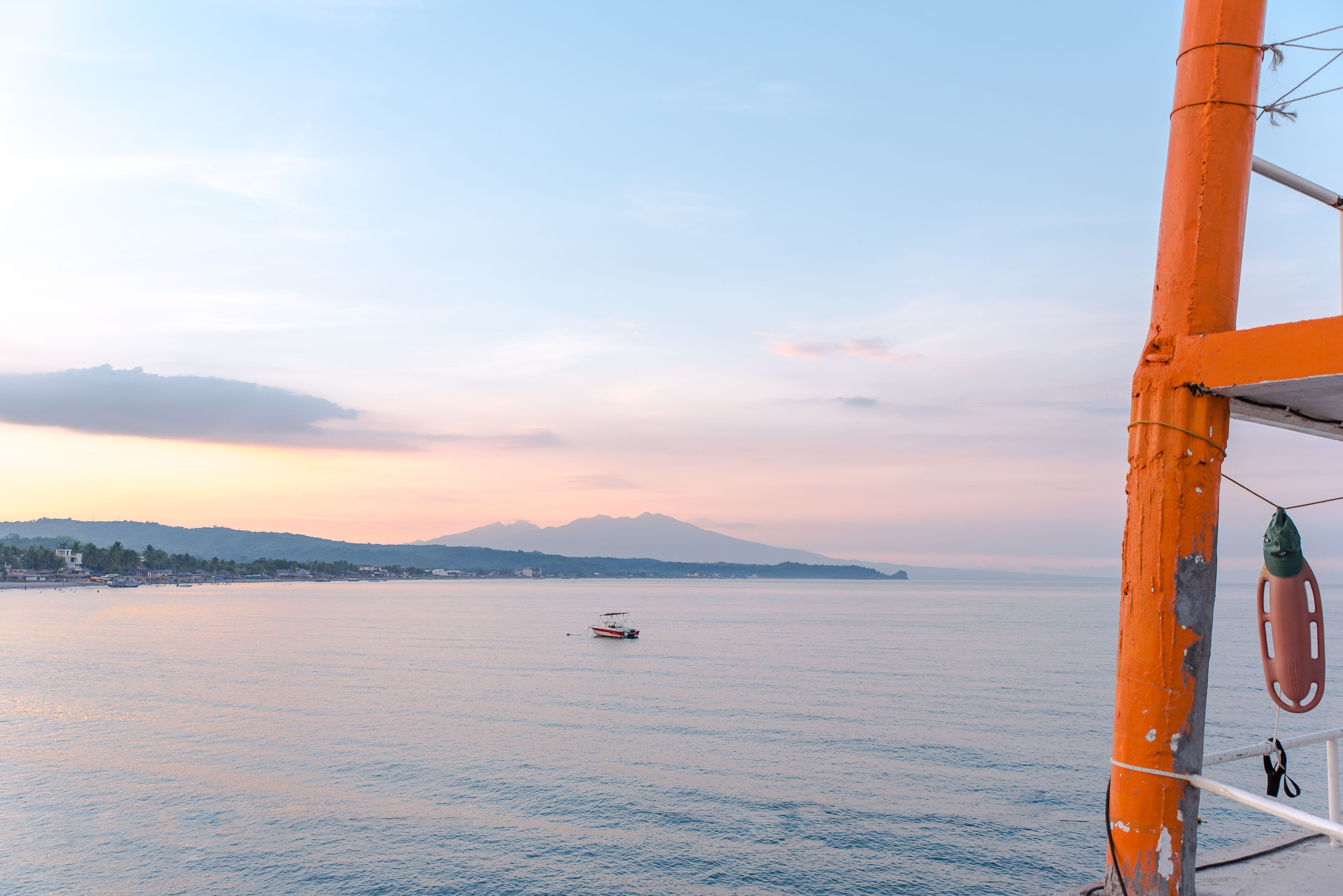 Boardwalk at Morong Beach, Bataan, Philippines.
