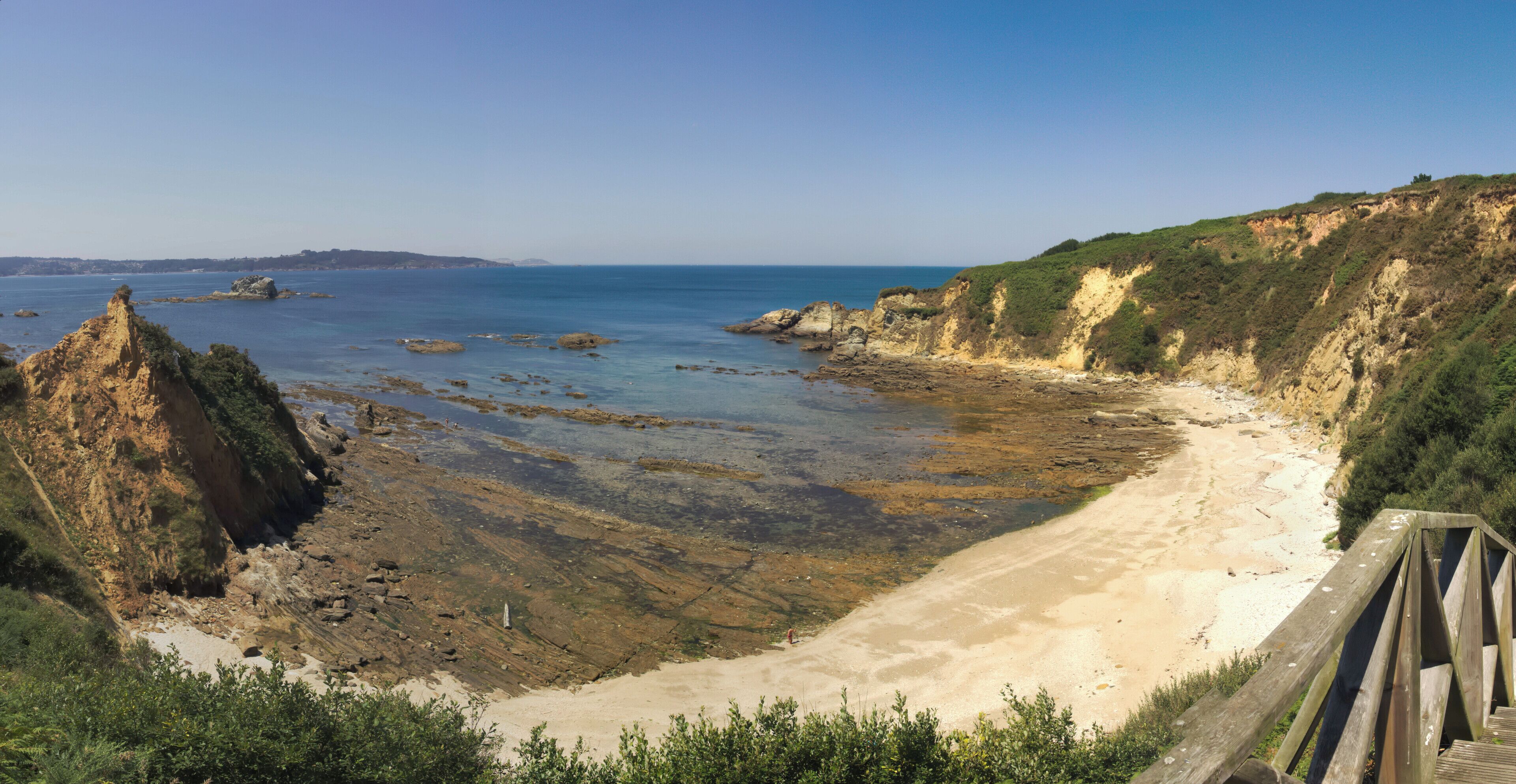 Beach of Barrosa in Ares, Galicia, Spain.