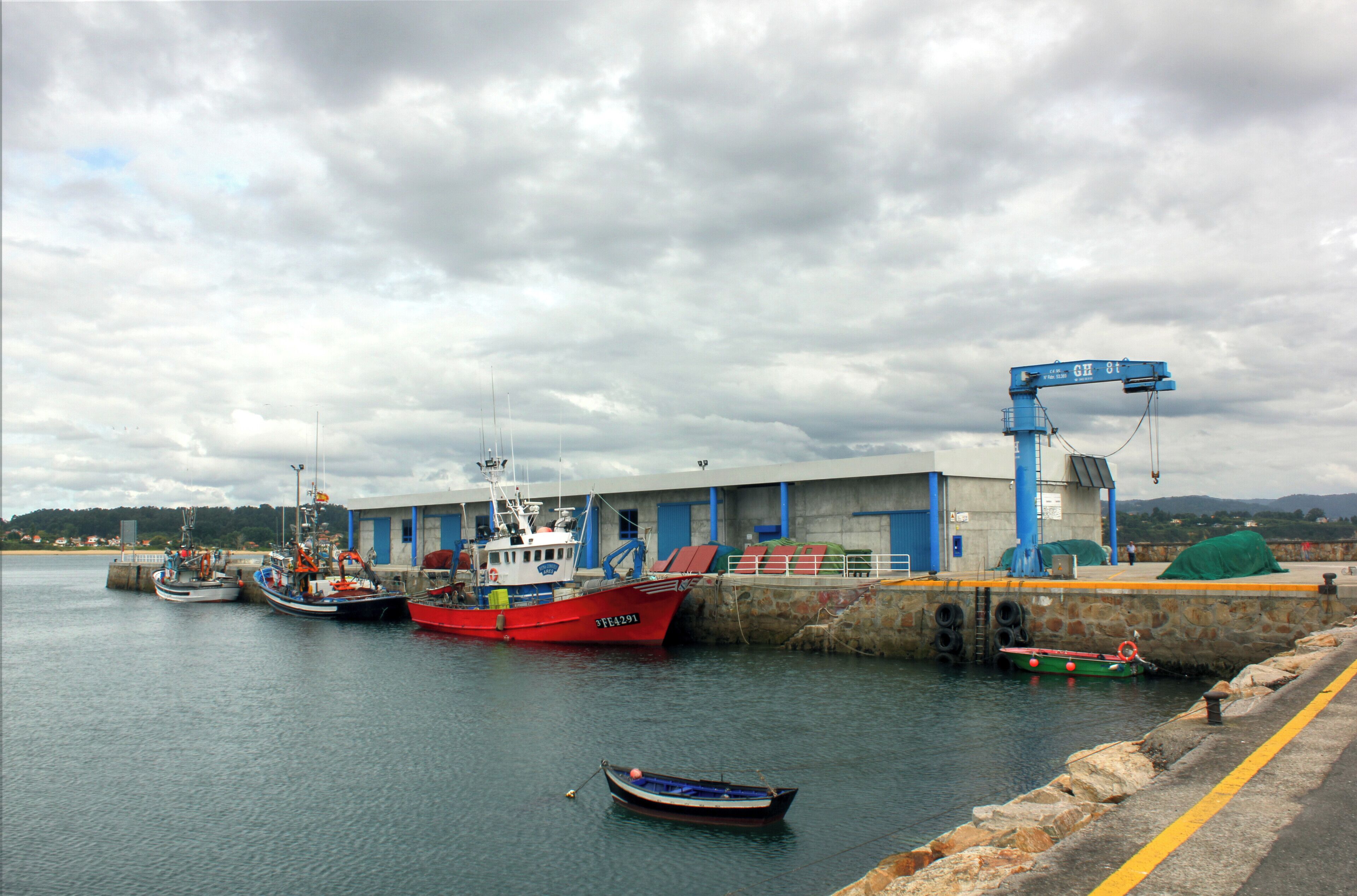Seaport of Ares, in Galicia (Spain).