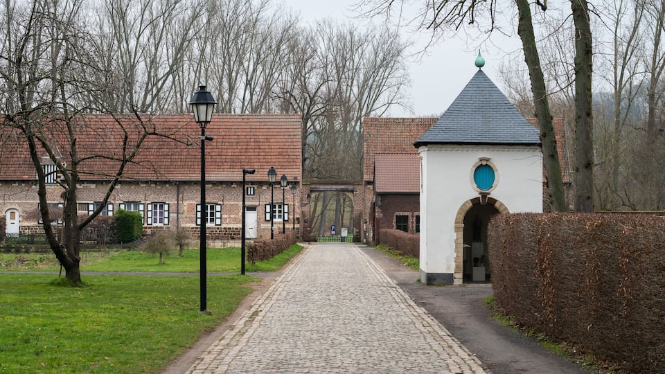 Kessel-Lo, Flemish Brabant, Belgium - Historical buildings and green surroundings of the Vlierbeek Abbey
