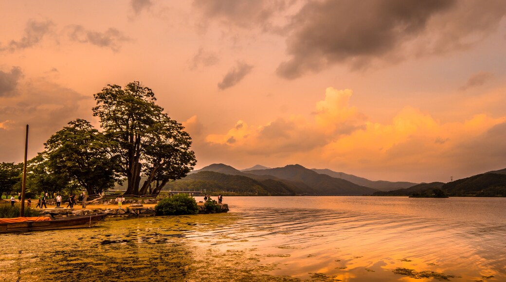 Sunset at Dumulmeori of Yangpyeong.
