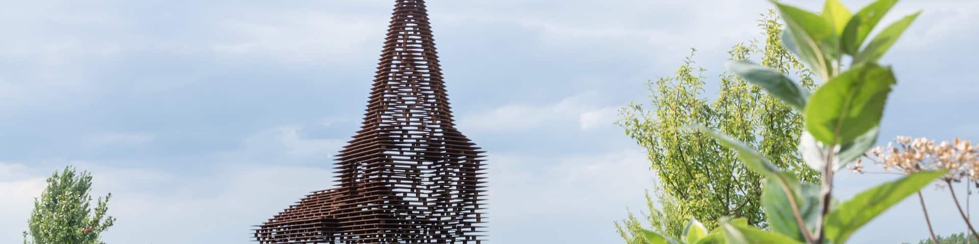 Lovely see-through church in Borgloon, Belgium. A charming little town in the province of Limburg. You make little and easy hikes in the surroundings throug the typical fruit trees. #belgium #doorkijkkerk #troveon #europe #church