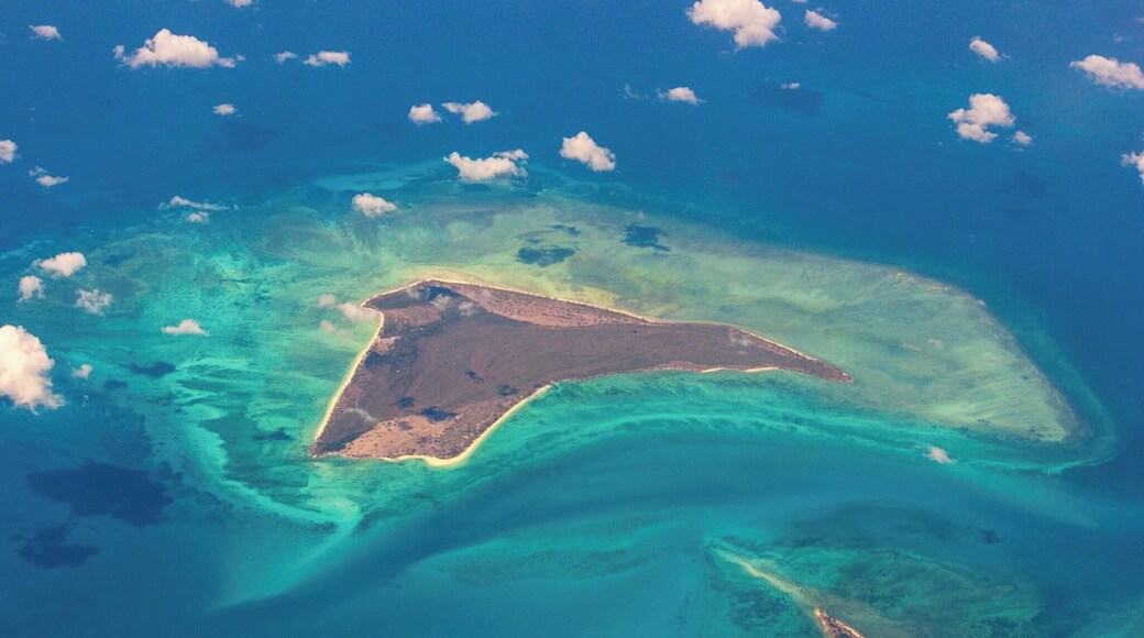 #LifeAtExpedia
This is a view from the plane leaving Ibo Island in Mozambique. The area is a true paradise with endless white sand bars, crystal clear waters and rustic eco-hotels inhabiting old Portuguese colonial buildings. A once in a lifetime trip!
