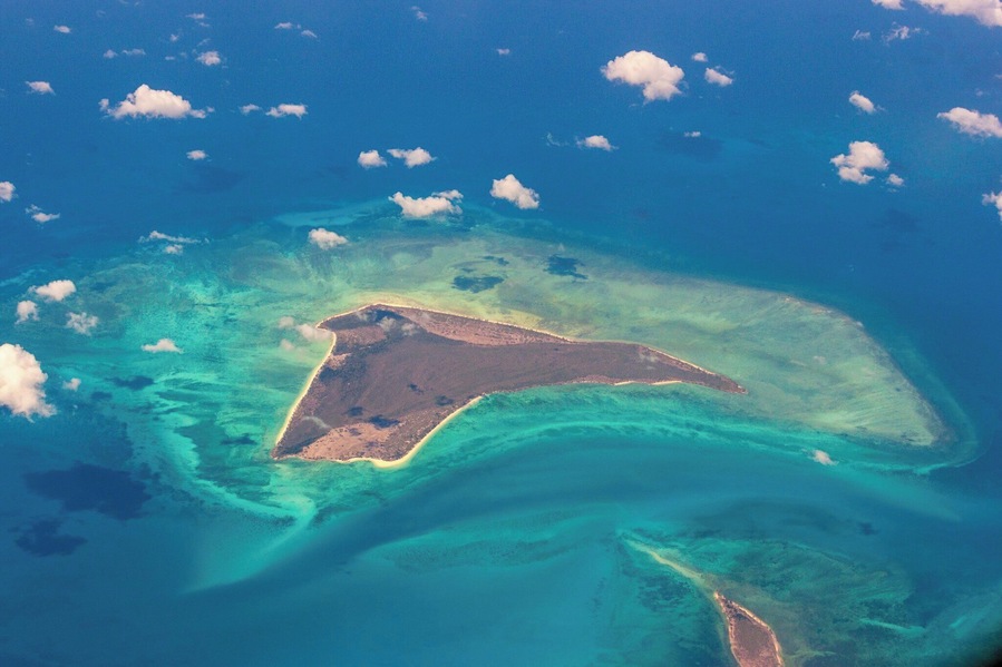 #LifeAtExpedia
This is a view from the plane leaving Ibo Island in Mozambique. The area is a true paradise with endless white sand bars, crystal clear waters and rustic eco-hotels inhabiting old Portuguese colonial buildings. A once in a lifetime trip!
