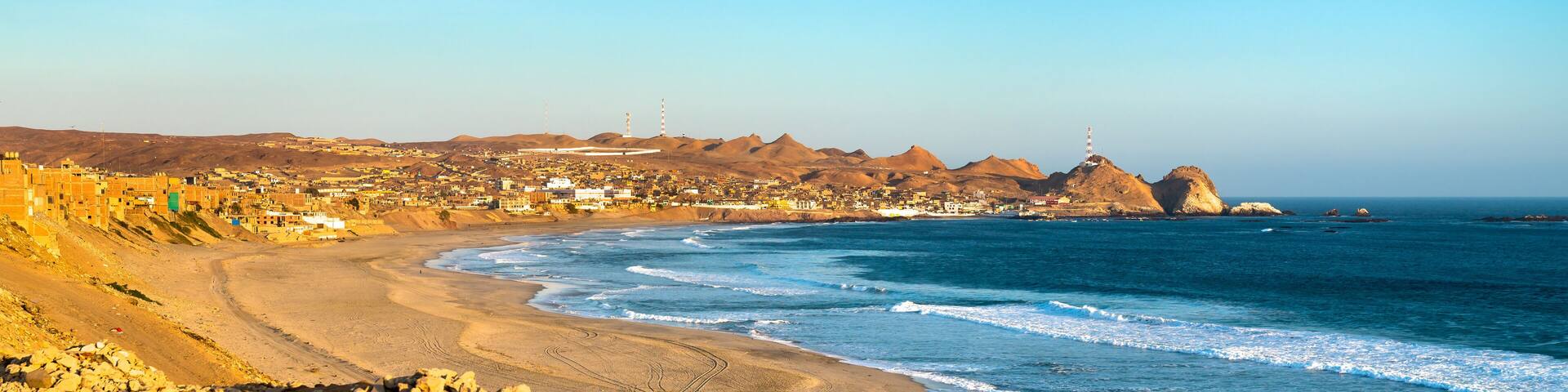 Scenery of the Pacific Coast of Peru at Chala