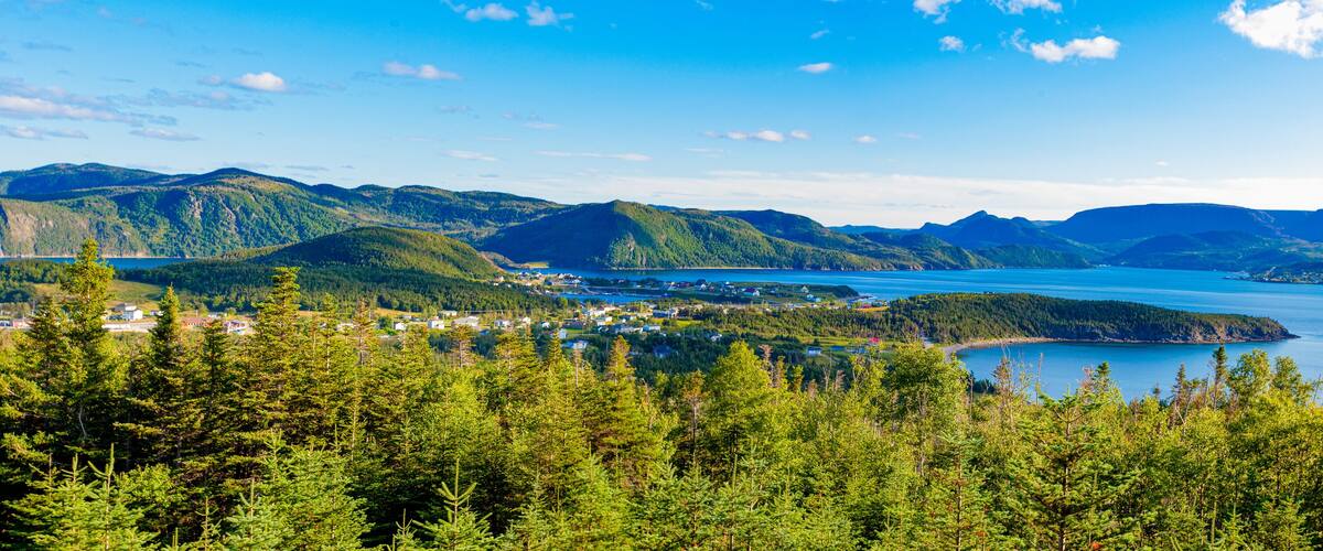 Norris Point town Bonne Bay Gros Morne NP Canada