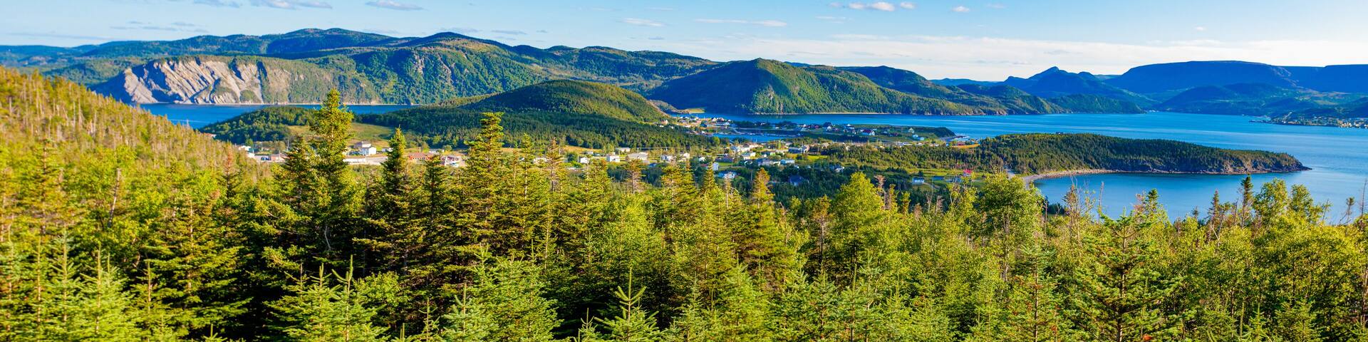 Norris Point town Bonne Bay Gros Morne NP Canada