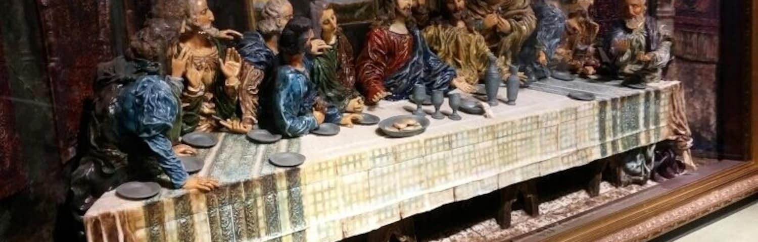 Small museum where (enormous) devotive wax candles can be seen made by artist Frits Spies.