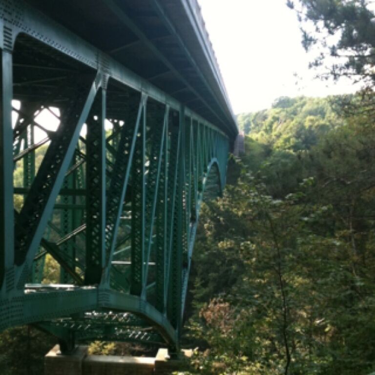 Motorists on U.S. 2 notice the striking, deep limestone gorge formed by the Cut River as it empties into Lake Michigan. But the attractive, shady picnic areas at the bridge's east and west ends end aren't quite so obvious, nor are the paved paths and stairways that descend 147 feet to the river on either side of the gorge.

The east park and path are more elaborately developed and easier to walk. There a striking stretch of asphalt path (wheelchair-accessible) goes under the dramatic stone bridge supports to the splendid stairway. The stairs are in flights, with large landings and overlooks to make the trip back up less arduous and more interesting. 

As you descend, the sound of waves replaces highway noise. It's beautiful to look down through the treetops and glimpse the beach and water below. This would be especially dramatic in fall color season. From the bottom, it's an easy walk along the river to the sandy beach. Kids enjoy diverting water to make their own channels and lagoons. 

Look up to see interpretive markers identifying some trees along the way. Spectacular as the walkway is, the DNR Wildlife Division's Michigan Wildlife Viewing Guide (Michigan State University Press, $9.95) says that "the real beauty of this site lies hidden among the rolling, forested dunes of the Lake Superior State Forest. Hike these trails in May to view spring wildflowers such as trout lily, trilliums, and Dutchman's breeches. Spring is also a good time to view migrating warblers and other songbirds." Songbirds migrate along the Lake Michigan shore and use the wooded gorge as a rest spot. Some stay over the summer and breed here. 


#Michigan #PureMichigan #UpperPeninsula  #Bridge #CutRiverBridge #CutRiver #RoadsidePark #RestStop #Park #US2 #Kidsfun