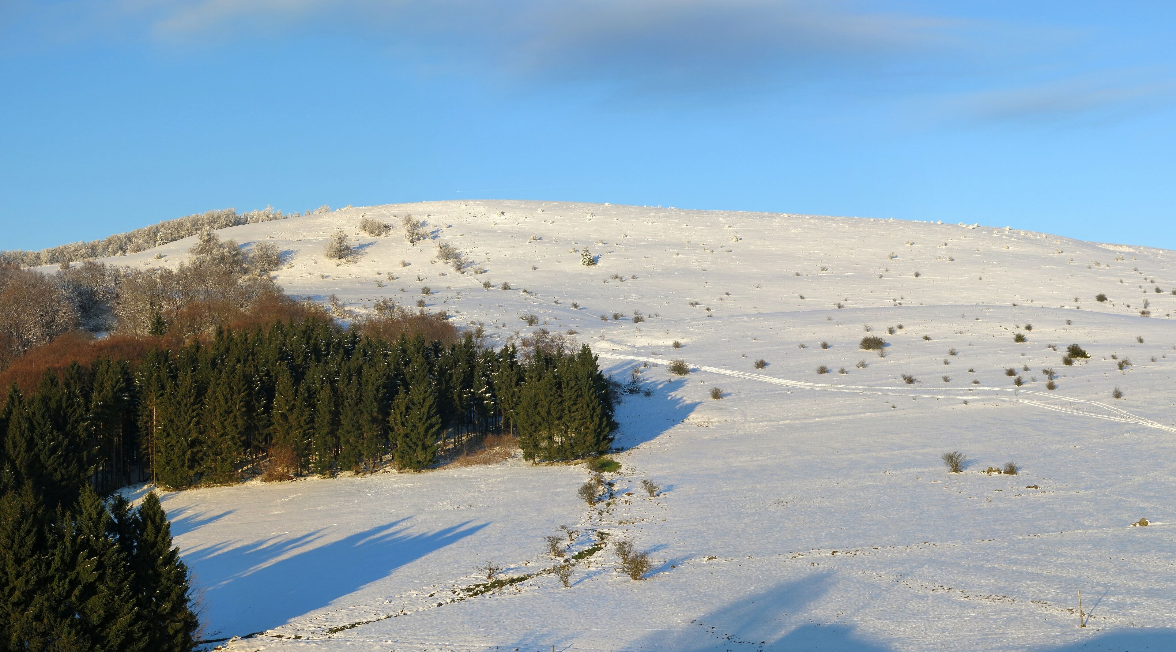 Himmeldunkberg in the Rhön Mountains seen from Rockenstein