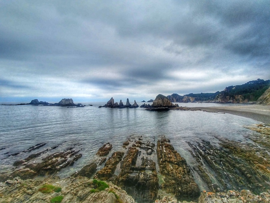 Playa La Gueirua, Asturias. Spain
#sea #beach #Spain #sky #landscape #nature