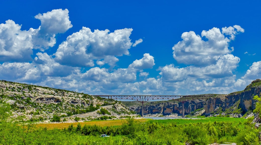 Pecos River High Bridge, the tallest bridge in Texas. At 1,310 feet long and originally 273 feet above the water