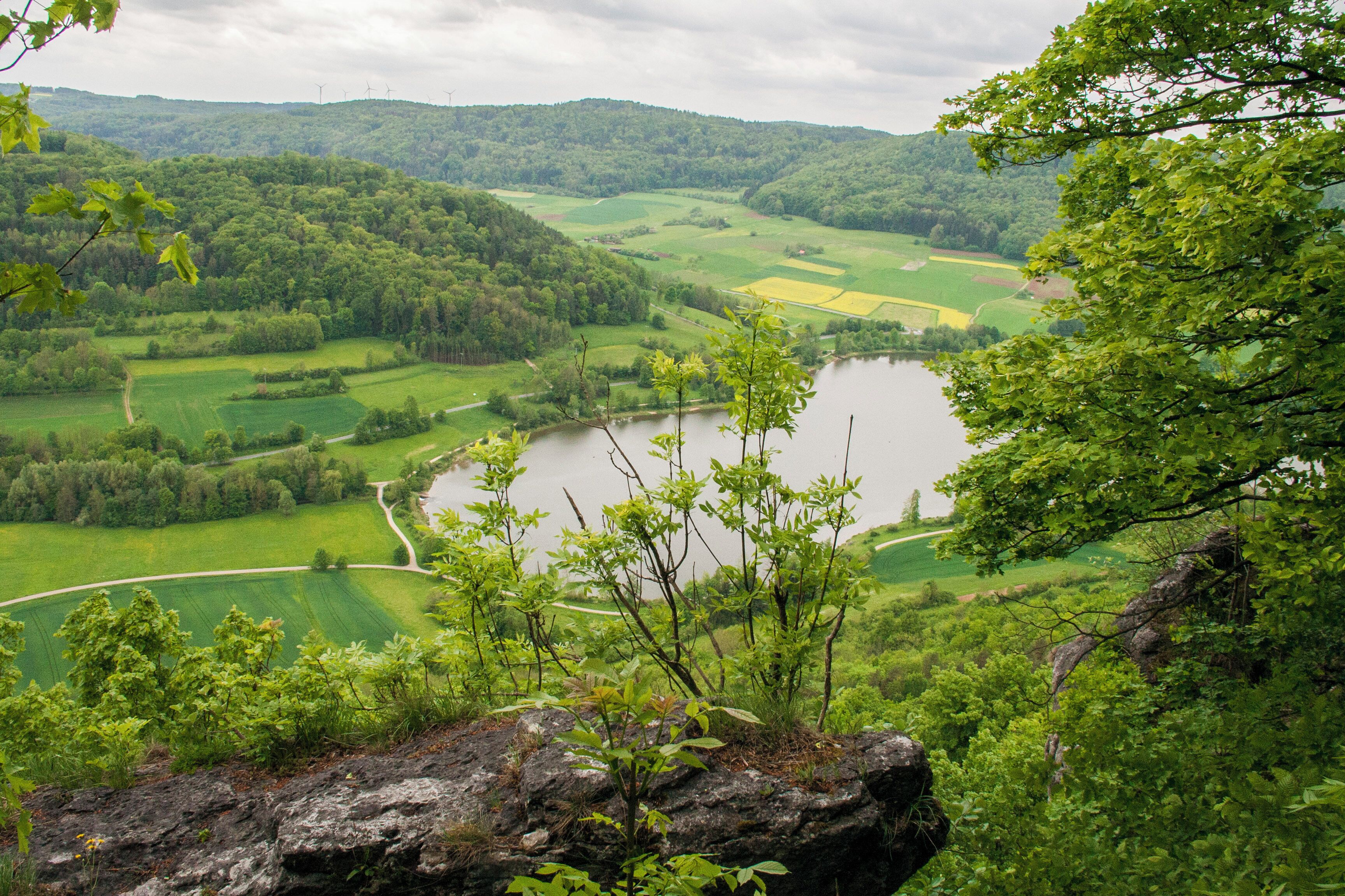 Houbirg, Happurg, Landschaftsschutzgebiet Südlicher Jura mit Moritzberg und Umgebung, Hohler Fels, Happurger Stausee