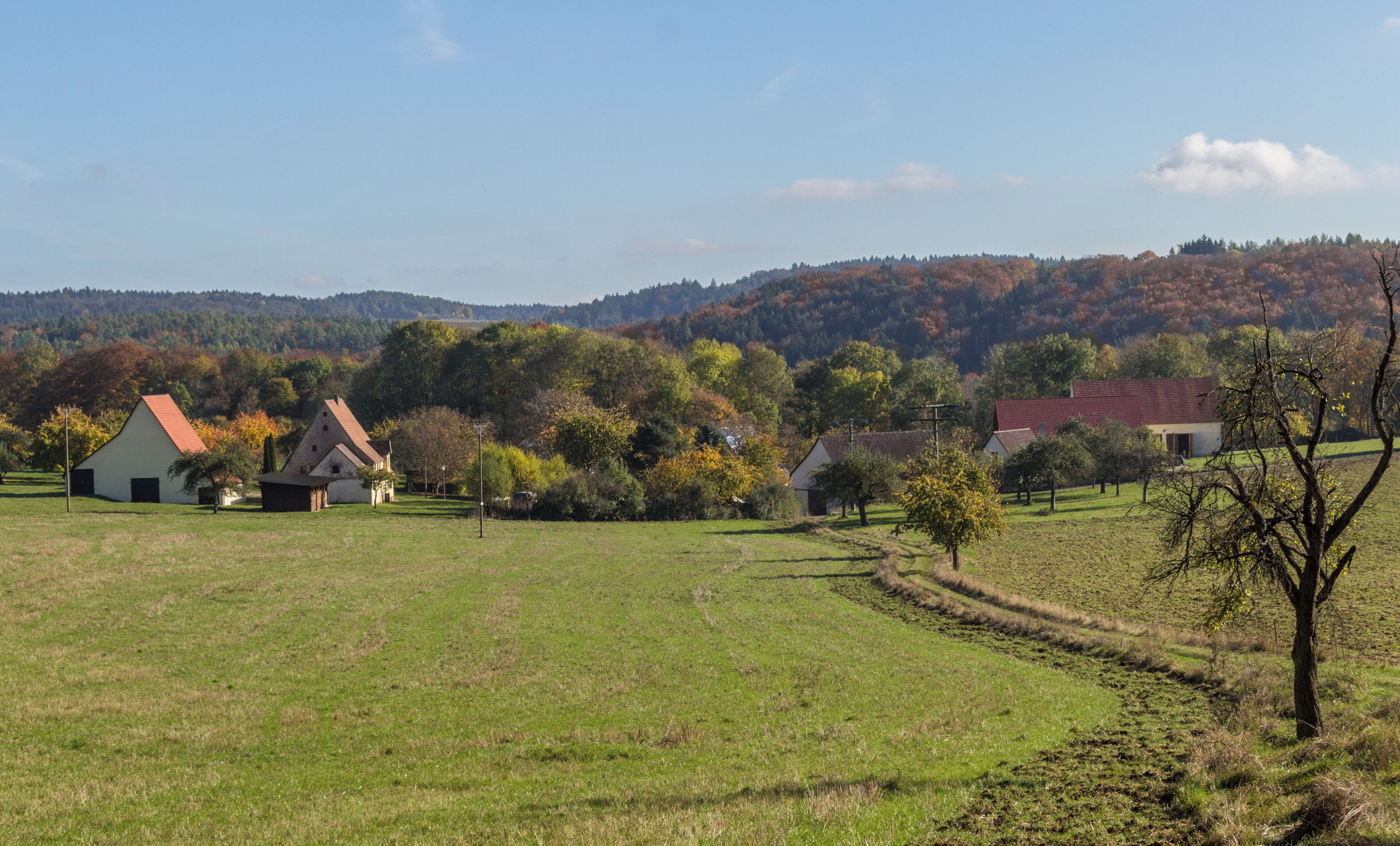 Hartenberg, Happurg, Ortsansicht von Westen