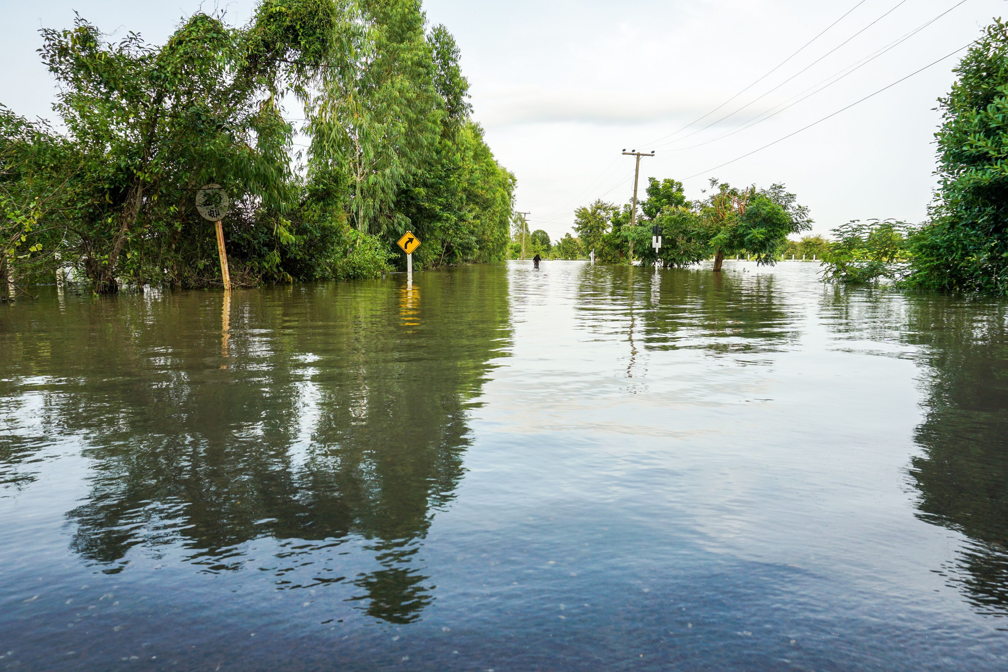 Floods of storms cause floods in rural and urban areas.