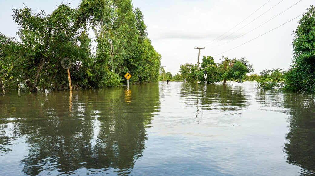Floods of storms cause floods in rural and urban areas.