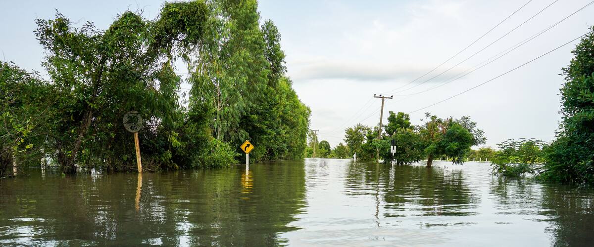 Floods of storms cause floods in rural and urban areas.